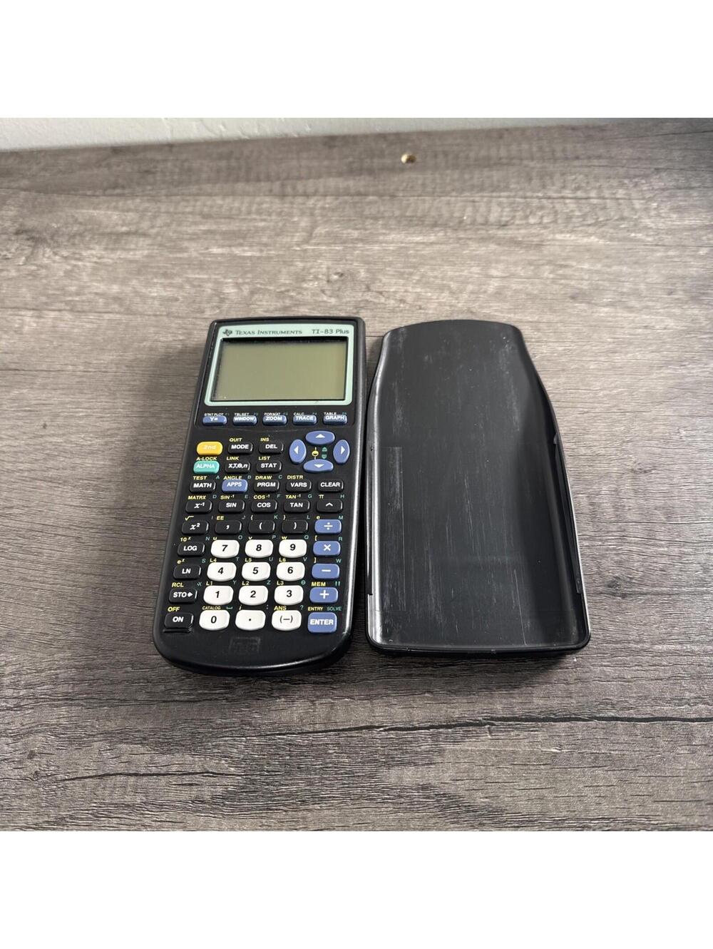 Texas Instruments TI-83 Plus Graphing Calculator with Cover TESTED